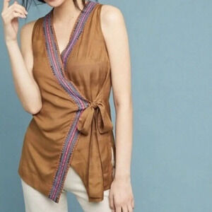 Maeve by Anthropologie Liviana Wrap Tunic Size Small‎